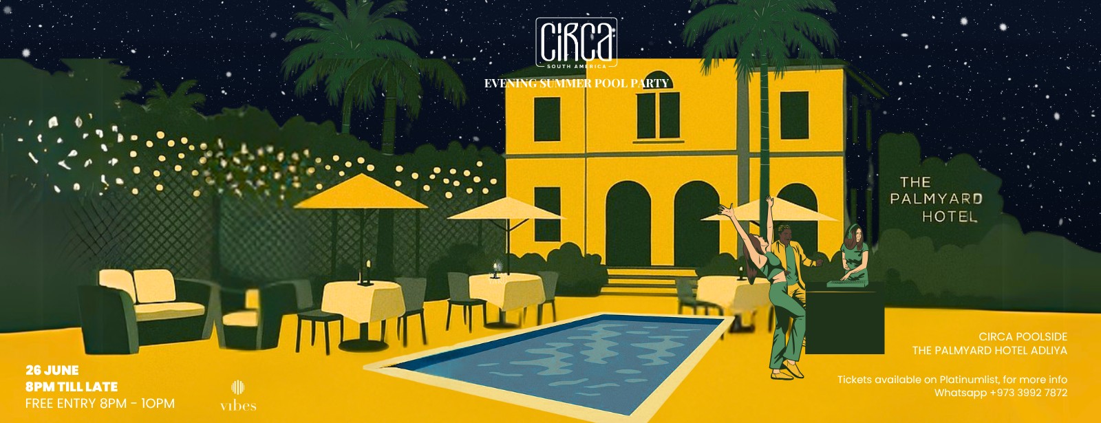 Evening Summer Pool Party at Circa, Bahrain