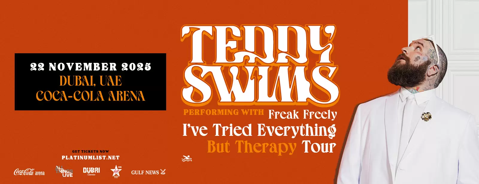 Teddy Swims Live at Coca-Cola Arena in Dubai