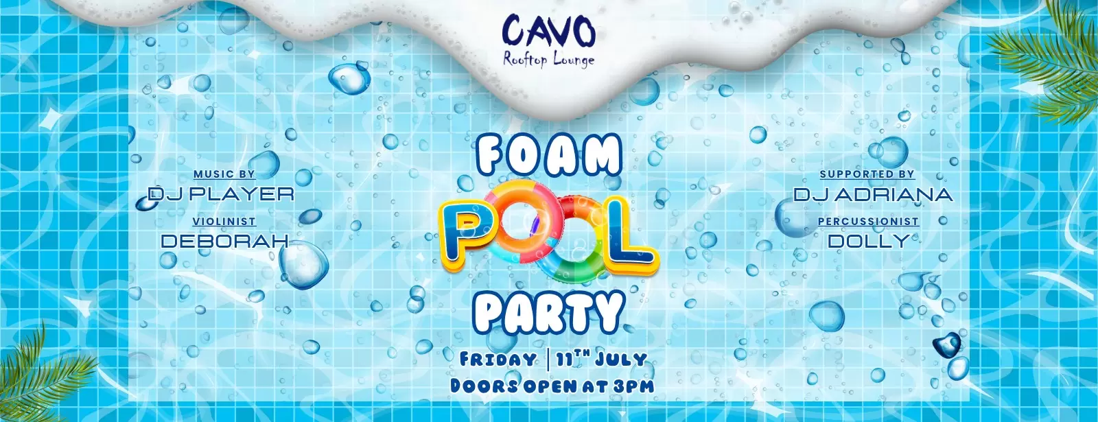 Foam Pool Party at Cavo Rooftop Bahrain