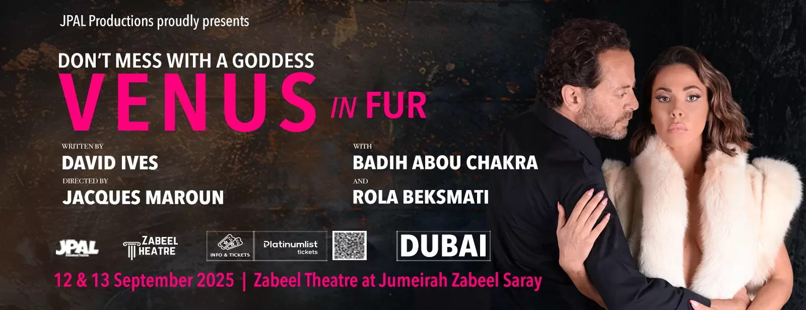 Venus with Rola Beksmati and Badih Abou Chacra at Zabeel Theatre, Dubai