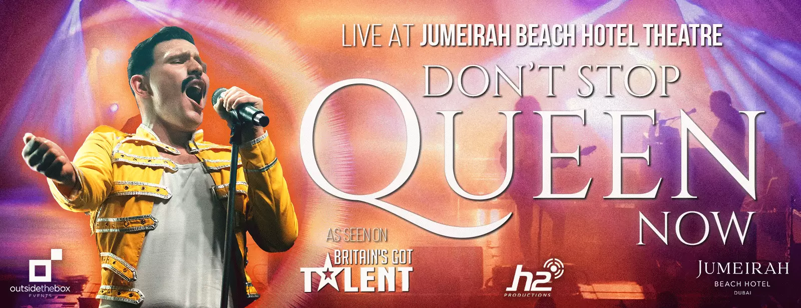 Don't Stop Queen Now at Jumeirah Beach Hotel in Dubai