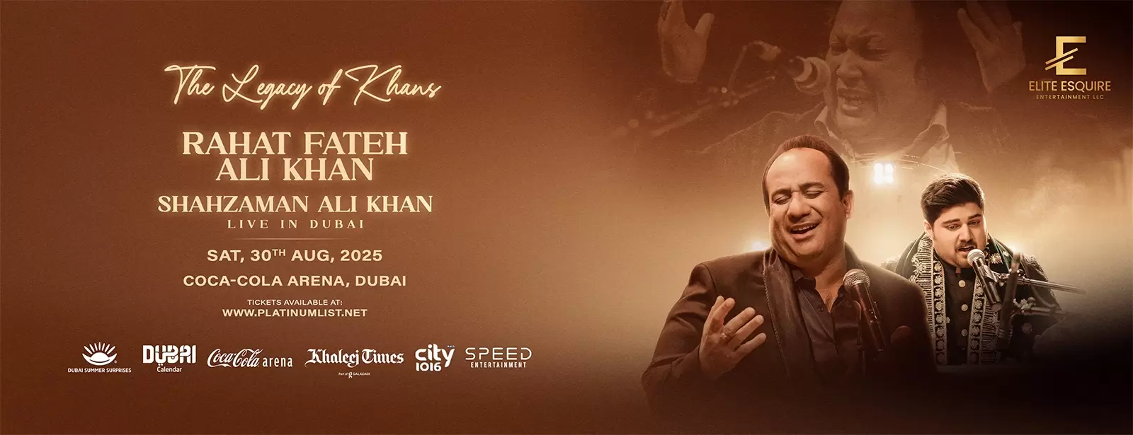 Legacy of the Khans - Ustad Rahat Fateh Ali Khan and Shazman Ali Khan in Dubai