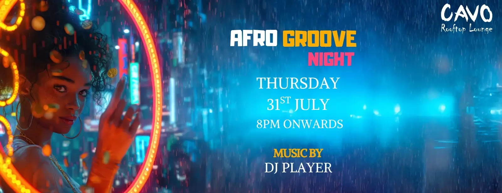 Afro Groove Night at Cavo Rooftop Bahrain