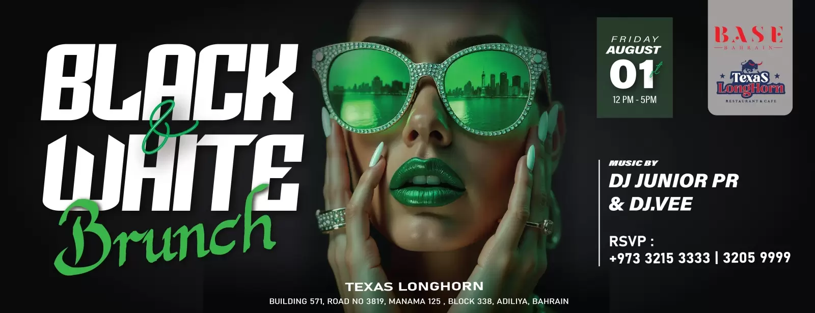 Black and White Brunch at Texas Longhorn, Bahrain