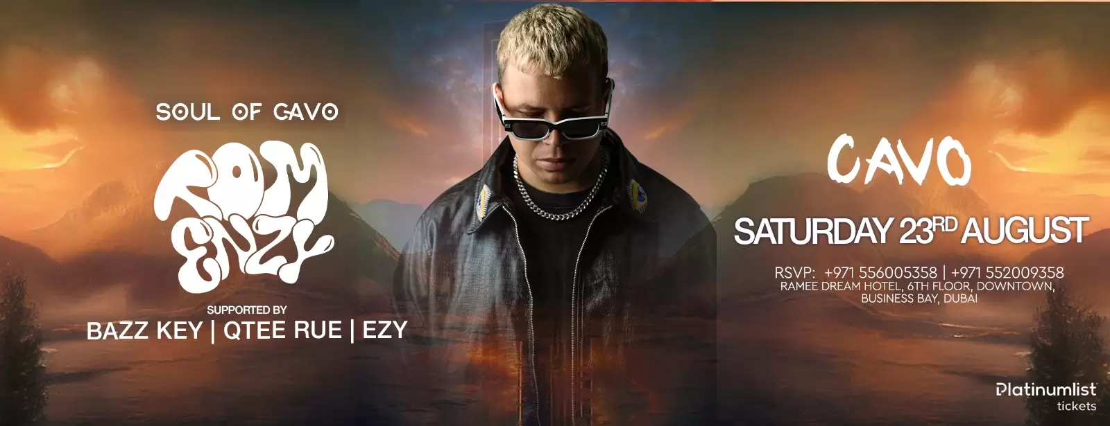 Soul of Cavo, Tom Enzy'yi Dubai'de sunar