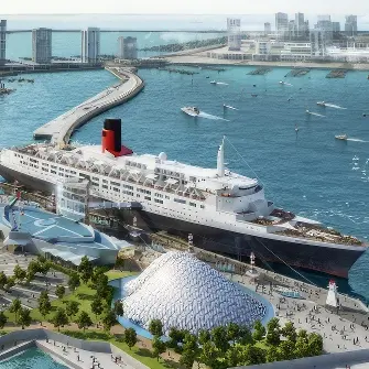 Bur Dubai - Port Rashid - Queen elizabeth 2