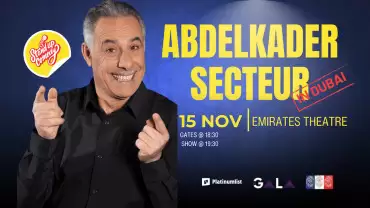 Abdelkader Secteur at Emirates Theatre in Dubai