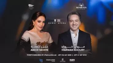 Marwan Khoury and Abeer Nehme at Dubai Opera