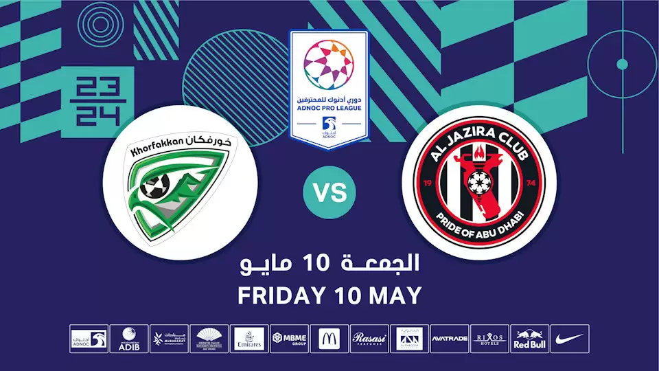 Al Jazira FC vs Khorfakkan FC