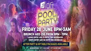 Aloft Pool Party in Abu Dhabi
