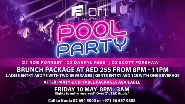 Aloft Pool Party in Abu Dhabi