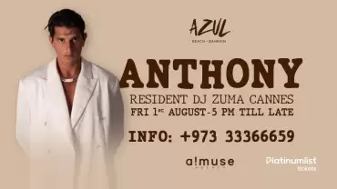 Anthony Live at Azul Beach, Bahrain