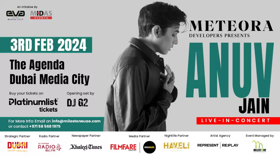 Anuv Jain Live in Concert at The Agenda, DubaI