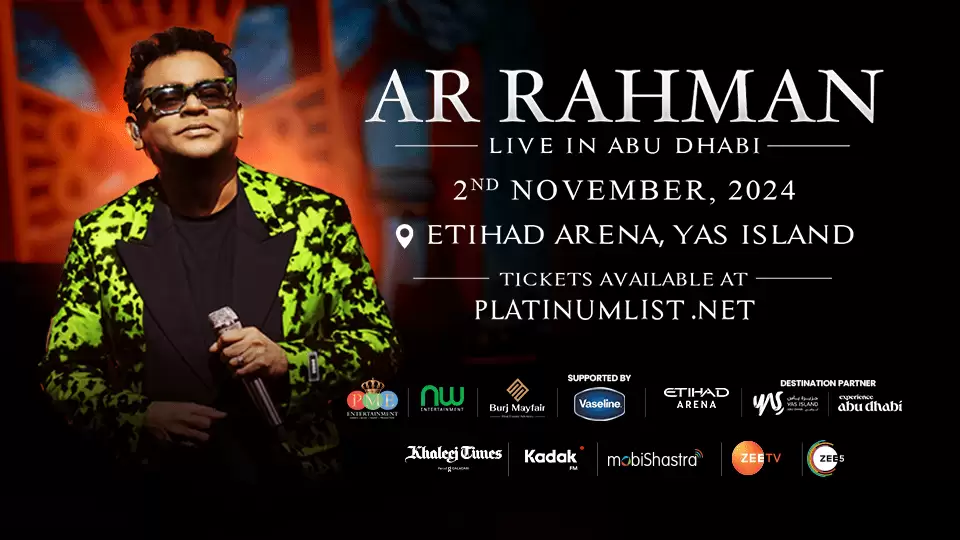 AR Rahman Live In Concert 2024 at Etihad Arena, Abu Dhabi - DubaiThingsToDo