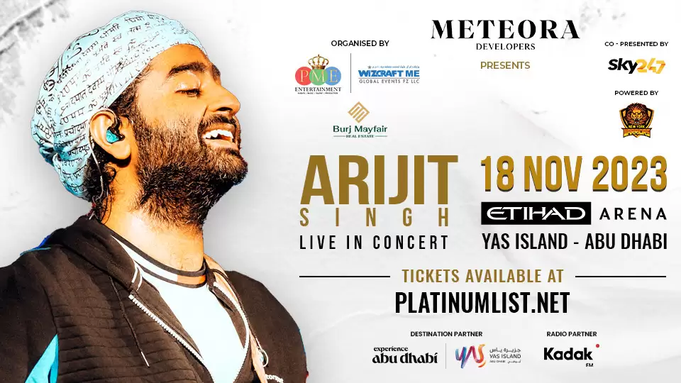 Arijit Singh Live in Concert at Etihad Arena Abu Dhabi 2023