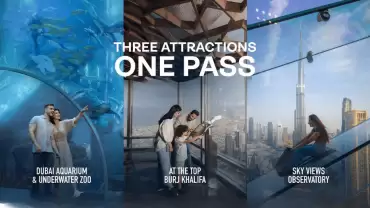 Trio Pass: ATT - Level 124 + Dubai Aquarium + Sky Views