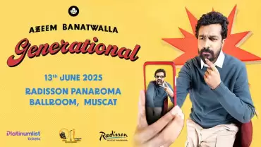 Azeem Banatwalla Stand up comedy in Muscat