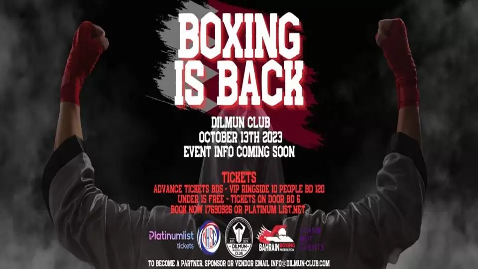 Boxing Is Back At Dilmun Club Bahrain