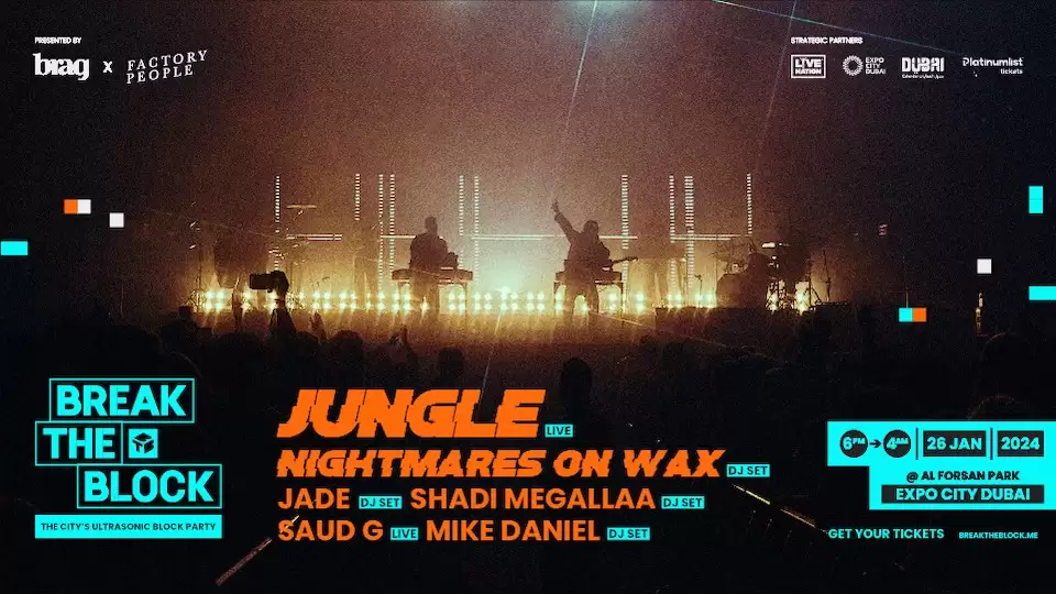 Break the Block feat. JUNGLE Live, Nightmares on Wax DJ Set, and more