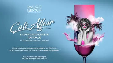 Cali Affair - Evening Bottomless Package at Pacific Groove