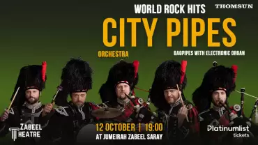 City Pipes Orchestra: World Rock Hits on Bagpipes with Electronic Organ at Zabeel Theatre