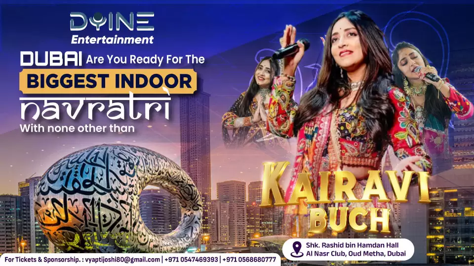 Dandiya with Kairavi 2025 Live in Dubai