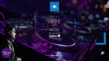 Desi Night at Sol Lounge, The Diplomat Radisson Blu Hotel, Residence & Spa