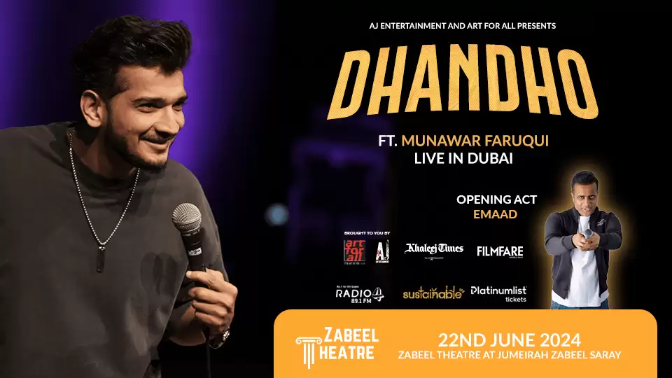 Dhandho Ft. Munawar Faruqui live at Zabeel Theatre, Dubai