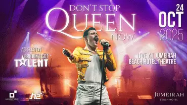 Don't Stop Queen Now at Jumeirah Beach Hotel in Dubai