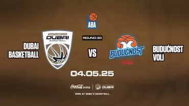 Dubai Basketball vs Buducnost Voli at Coca-Cola Arena in Dubai