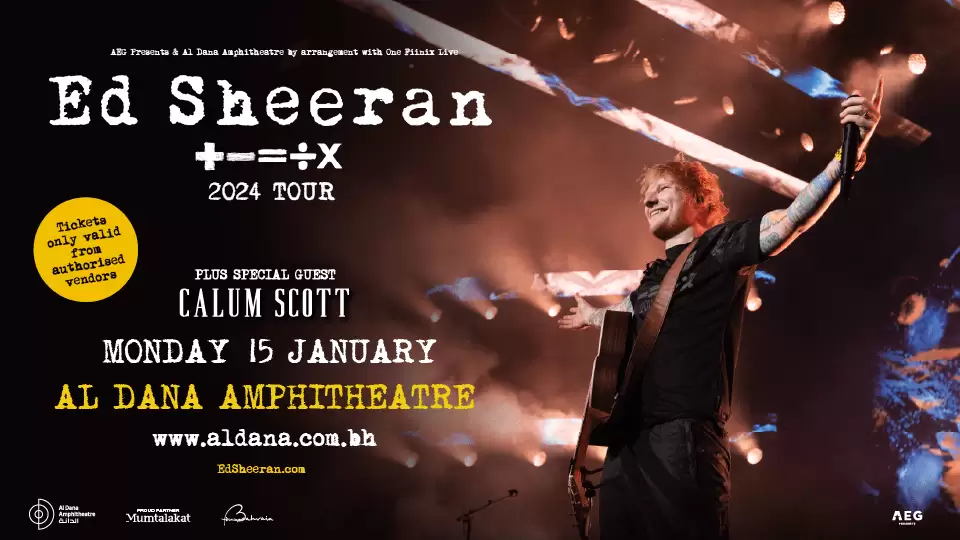 Ed Sheeran Live in Al Dana Amphitheatre, Bahrain