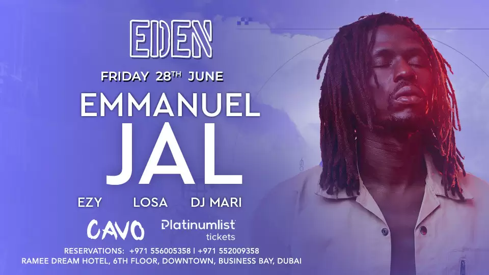 Eden Presents Emmanuel Jal Performing Live at Cavo, Dubai