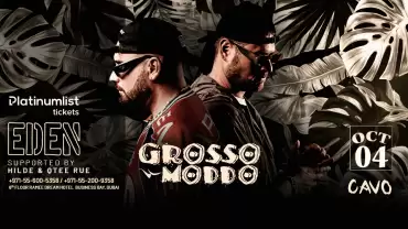 Eden Presents Grossomoddo Performing Live in Dubai