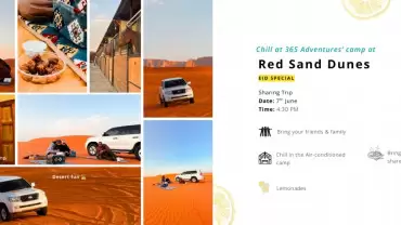 Eid Special: Shared Red Sands Safari + Camp Visit