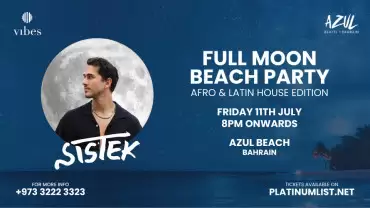 Full Moon Beach Party Featuring Sistek at Azul Beach, Bahrain