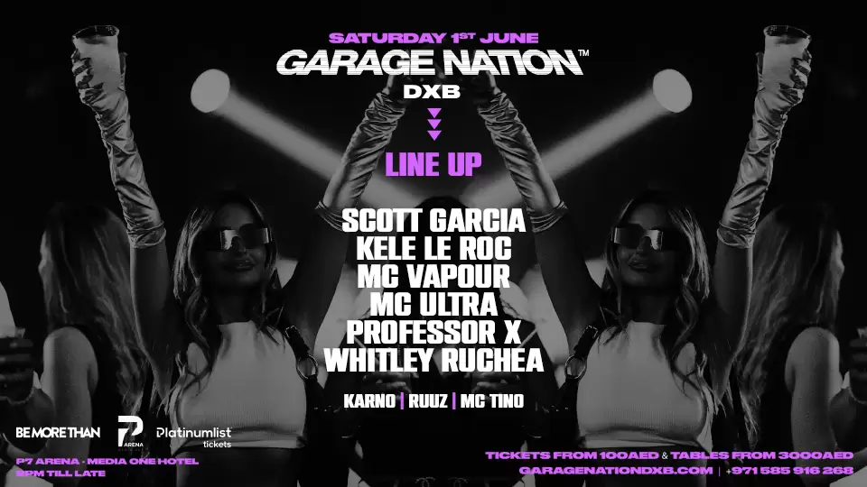 Garage Nation at P7 Arena, Media One Hotel