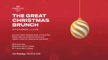 Great Christmas Brunch at Crowne Plaza Bahrain
