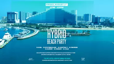 Hybrid Pool & Beach Party at The Art Hotel & Resort