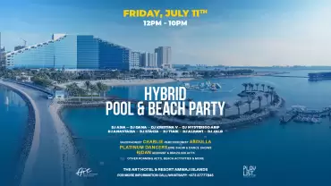 Hybrid Pool & Beach Party at The Art Hotel & Resort in Manama