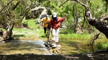 In Hike to the Ain Jamal Waterfall