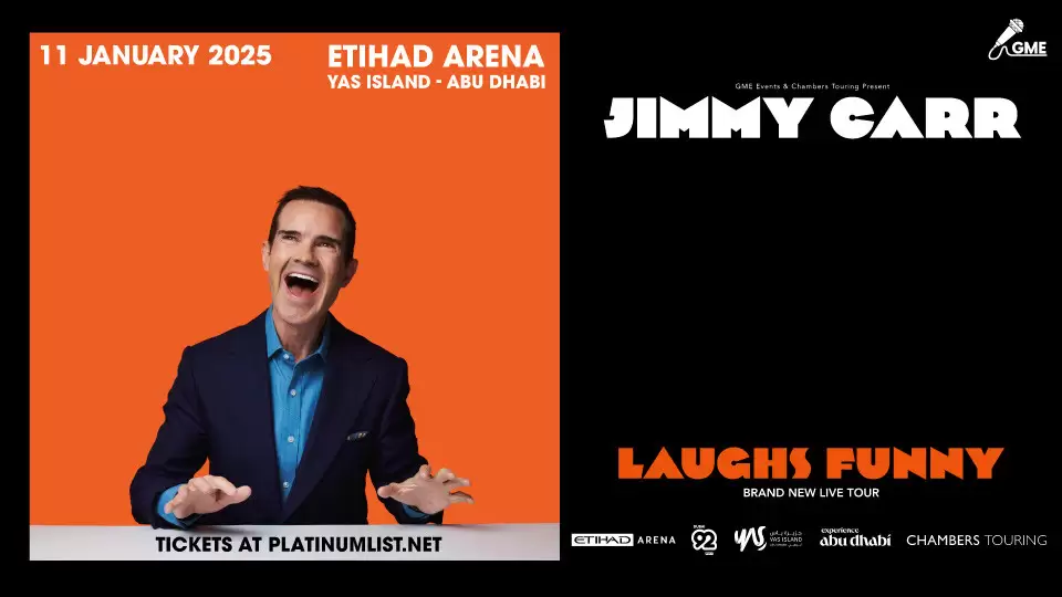 Jimmy Carr: Laughs Funny in Abu Dhabi - DubaiThingsToDo