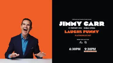 Jimmy Carr ‘Laughs Funny’ Live at Dubai Opera