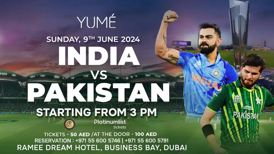 Live Screening IND vs. PAK at Yume