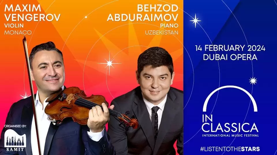 InClassica International Music Festival presents Maxim Vengerov - Violin Virtuoso at Dubai Opera