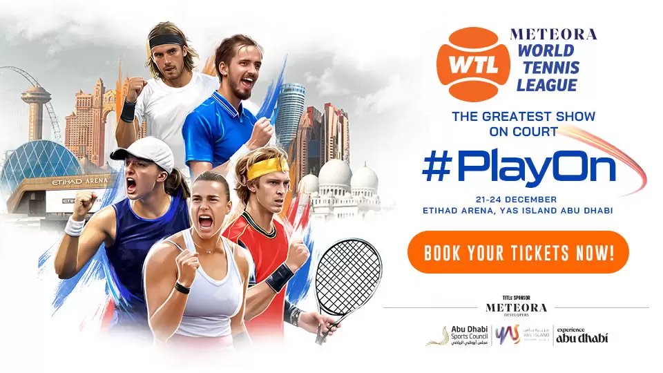 Meteora World Tennis League Presents The Greatest Show on Court At Etihad Arena Abu Dhabi 2023