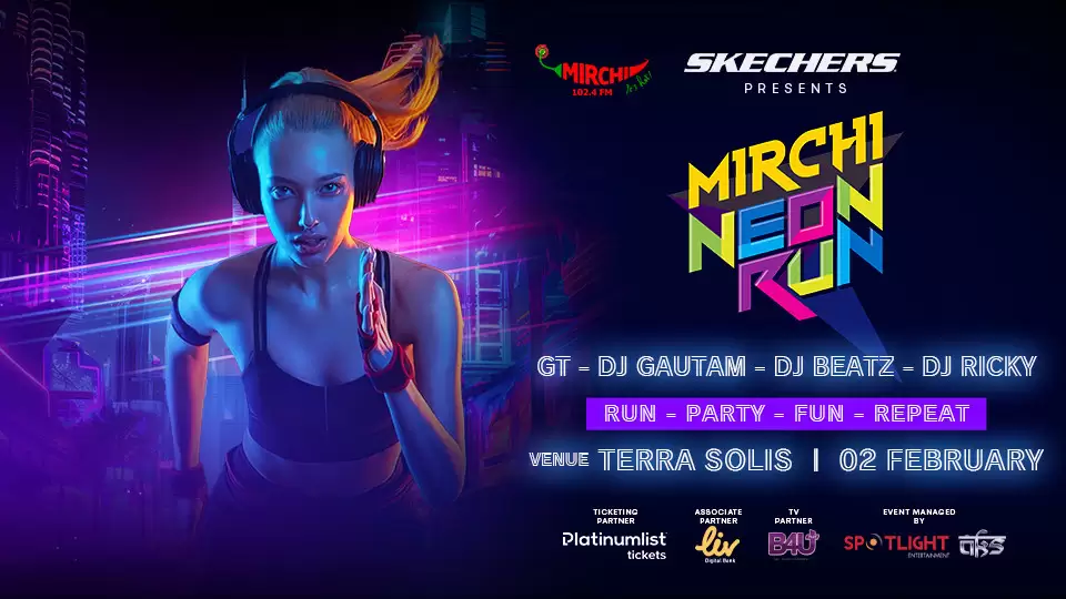 Mirchi Neon Run in Dubai