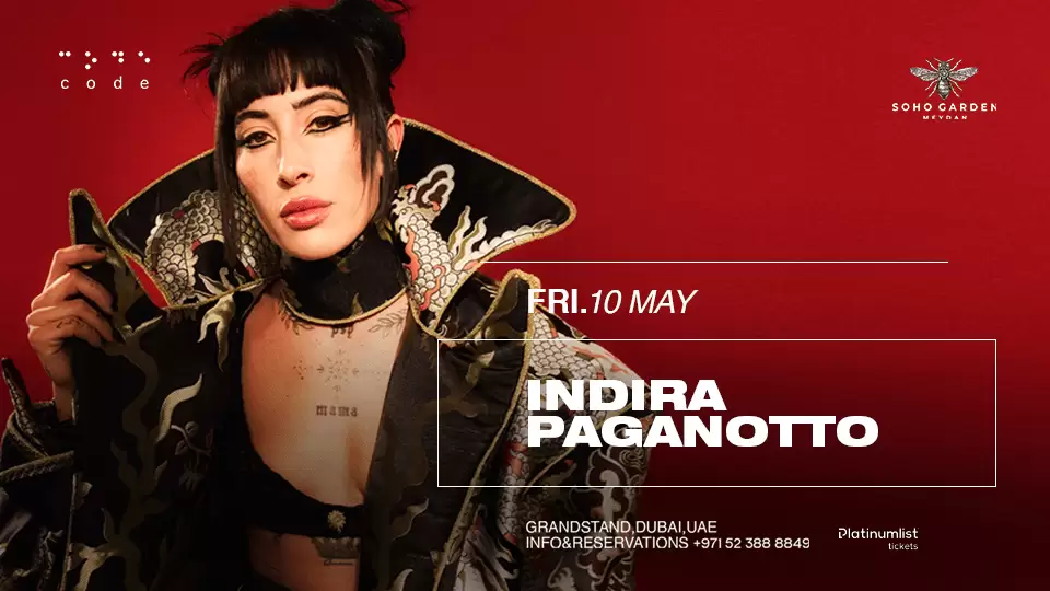 Indira Paganotto Debut at Code, Soho Garden Meydan, Dubai