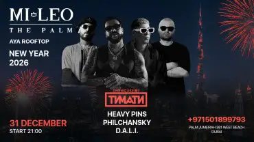 New Year 2026 Featuring “TIMATI Flava showcase/DJ Set” at AYA Rooftop at Mileo The Palm