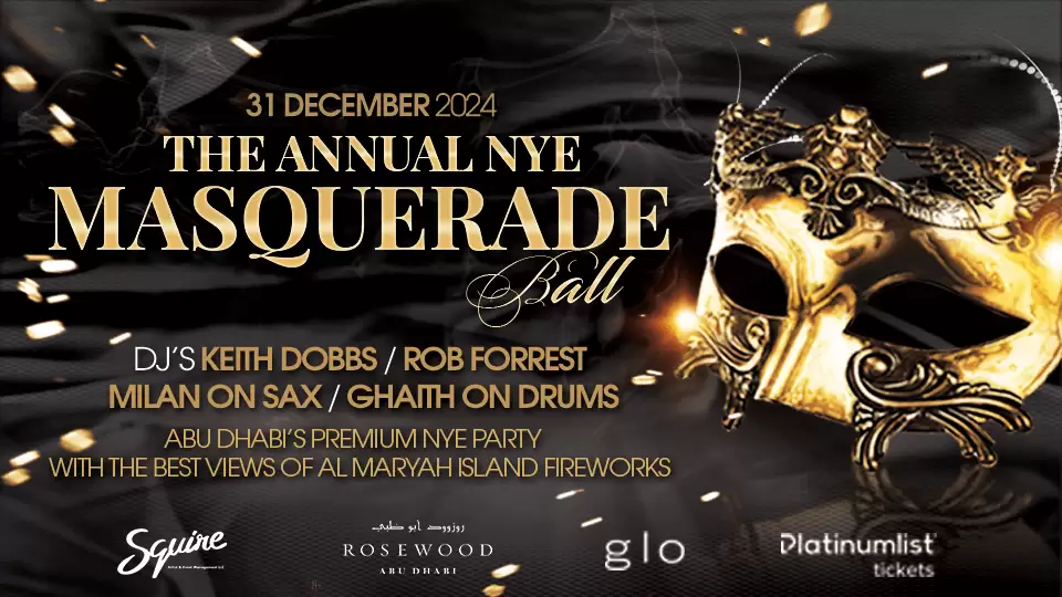 The Annual NYE Masquerade Ball at Rosewood Abu Dhabi