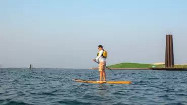 Paddling at MIA Park